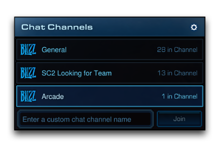 Arcade-centric Chat Channels