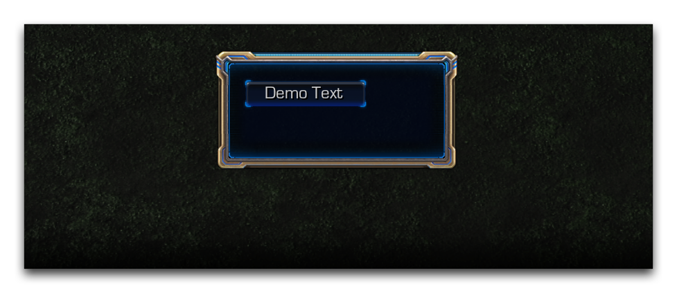Button Dialog item in Game View